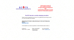 Desktop Screenshot of eceti.com